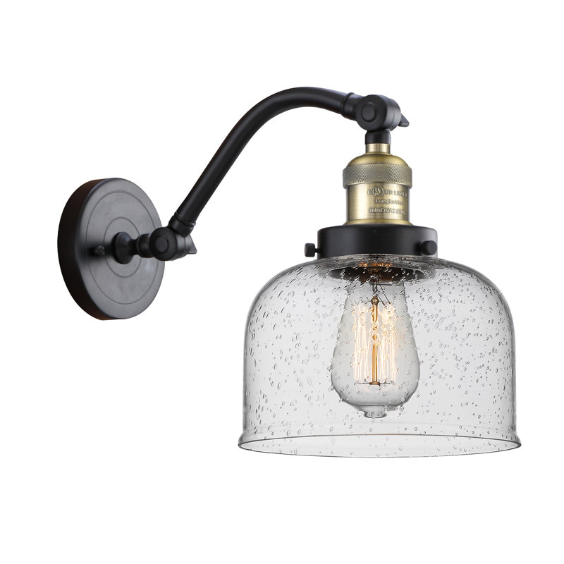 Adalhard Armed Sconce, Black Antique Brass