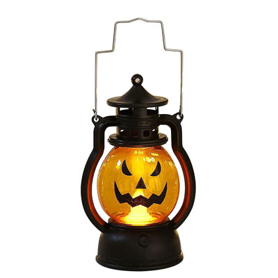 Halloween Oil Lamp Portable Pumpkin Lantern Skull DecorationLantern Bar Party