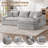 103" Boneless Compressed Sectional Couch No Assembly Required With Pillows-61106479-62584984