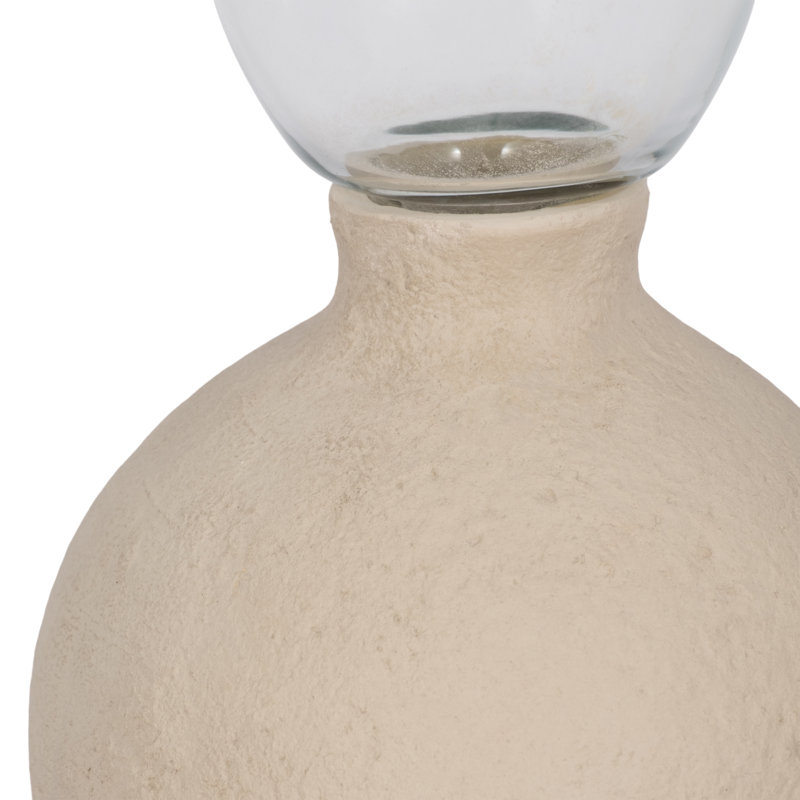  Vase cylindrique neutre ivoire Omix