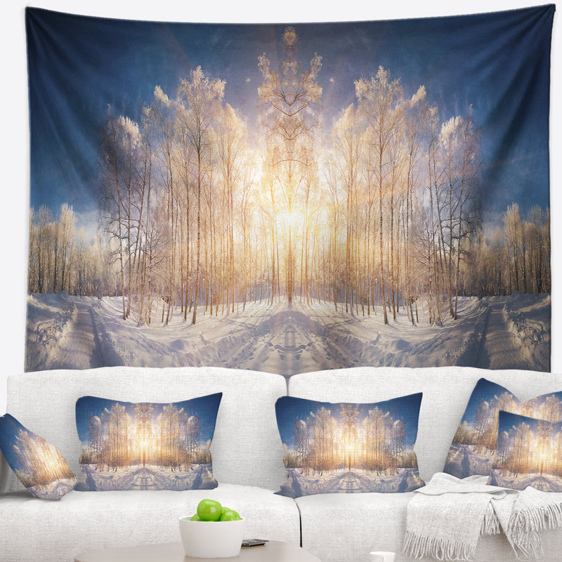 Tapisserie paysage paysage horizontal, H 68 po x l 80 po