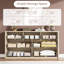 Commode 7 tiroirs en bois sans poignée, armoire de rangement moderne pour chambre à coucher, salon-132527882