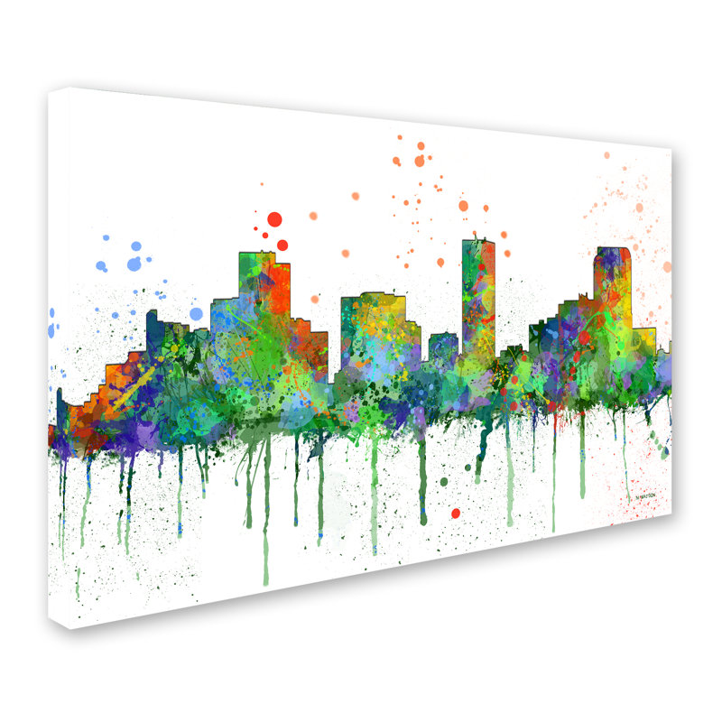 « denver colorado horizon mclr-1 », impression sur toile tendue, H 12 po x l 19 po x P 2 po