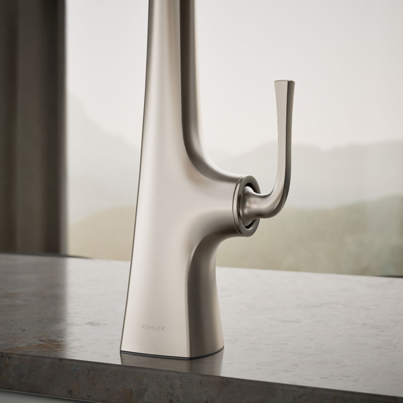 Graze Single-Handle Semi-Professional Kitchen Sink Faucet With 24-5/16-In Spout, Vibrant Stainless