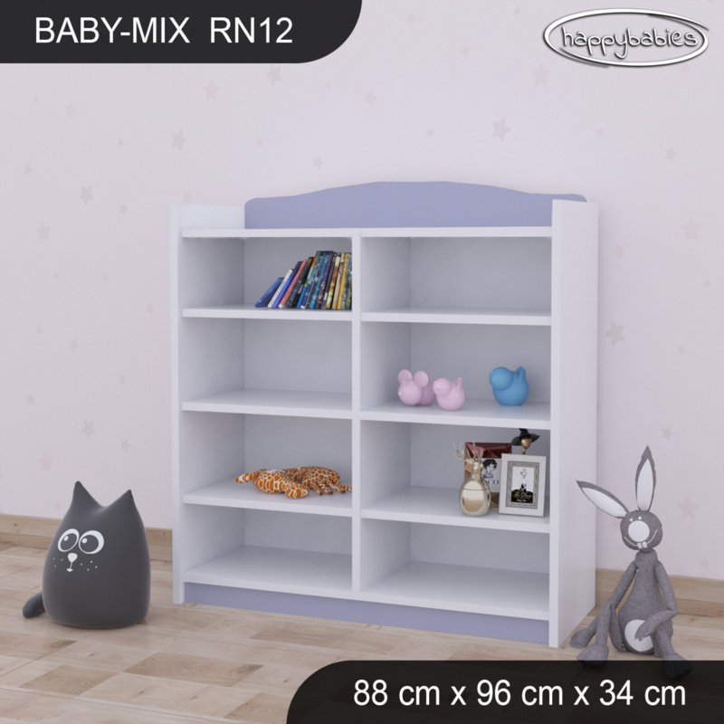 96cm H X 88cm W Kids Cube, White/Purple