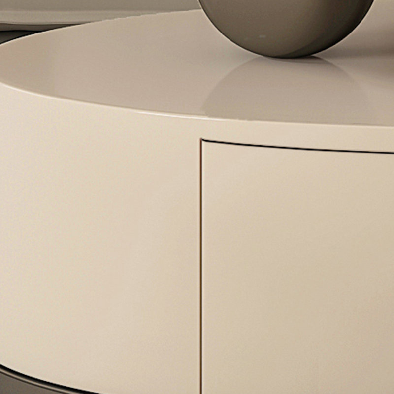 Pedestal Coffee Table with Storage, H 16,53 po x l 47,24 po x P 23,62 po, Or