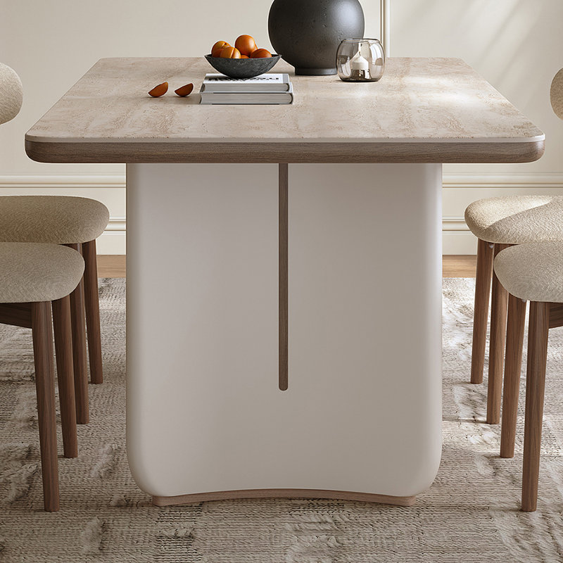Ensembles de table de luxe français de style simple et léger, H 29,53 po x L 62,99 po x l 31,5 po