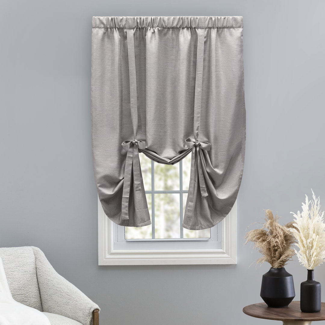 Pontius Elegant Decorative Tie-Up 63" Panel Lined w/ Ties Gracie Oaks Curtain