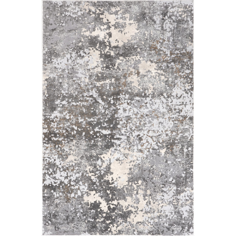 Chastin Modern Abstract Area Rug, Rectangle 5' x 8'