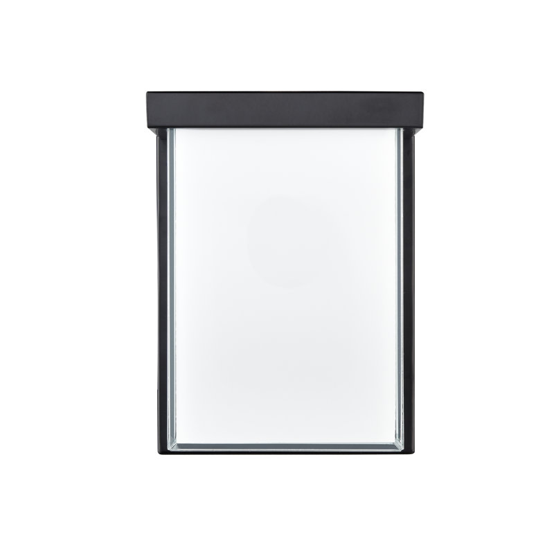 Krishav Integrated LED Outdoor Wall Sconce, 8" H x 6" W x 5" D