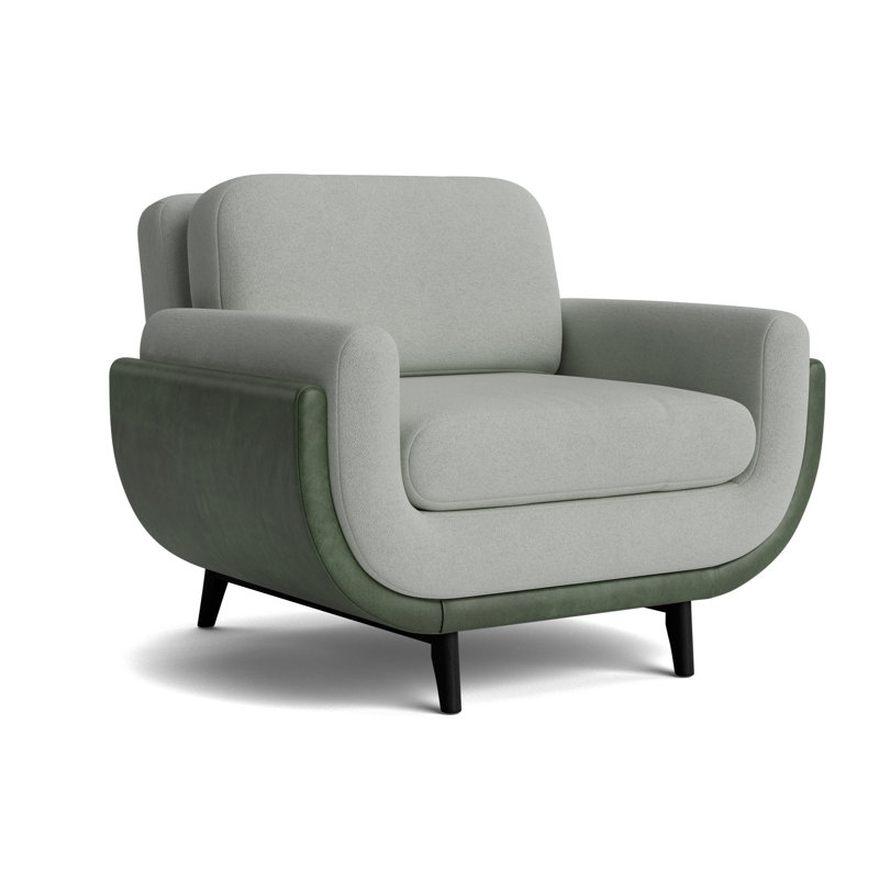 Regatta Chair, Boucle - Mineral Green/Bedford - Evergreen, Black