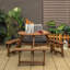 Table de pique-nique en bois Katari