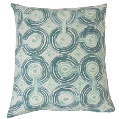 Geometric Cotton Reversible Throw Pillow