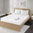 300 Thread Count Cotton Sateen Waterproof Mattress Pad, Hypoallergenic And Anti-Microbial For Health And Comfort-1124544189