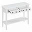 Table d'entrée avec 2 tiroirs, console rustique-1240224049