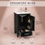 Armoire de salle de bain autoportante verte avec plateau en céramique, organisateur de porte et tiroir de séparation-608046724-608046730