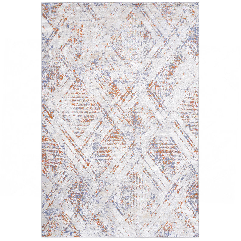 6X9 Beige /Geometric Non-Shedding Living Room Bedroom Dining Home Office Stylish And Stain Resistant Area Rug