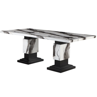 Stacey Zebra White/Dining Table