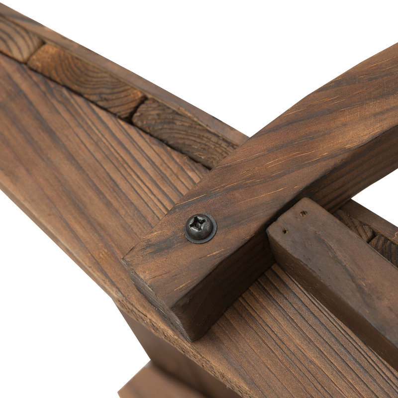 Passerelle de jardin en bois Outsunny