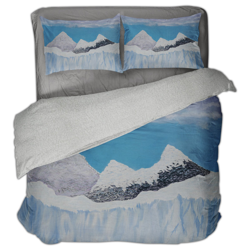 Frozen Time  Sherpa Comforter Set, King