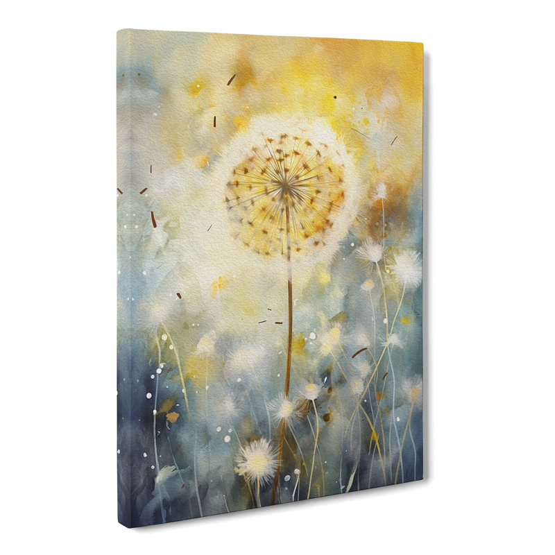 Dandelion Abstract No.3 - Wrapped Canvas Print