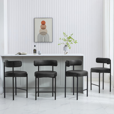 Najira Upholstered Counter Stool with Metal Frame