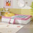 Upholstered Daybed With Fence And Stairs-67056425