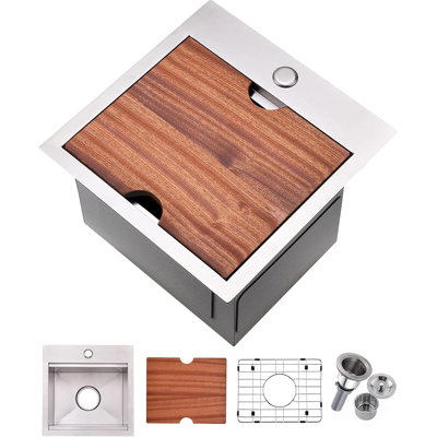 15'' L Drop In Bar Stainless Steel Kitchen Sink