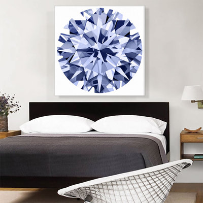 " Purple Violet Round Brilliant Cut Diamond Jewel "