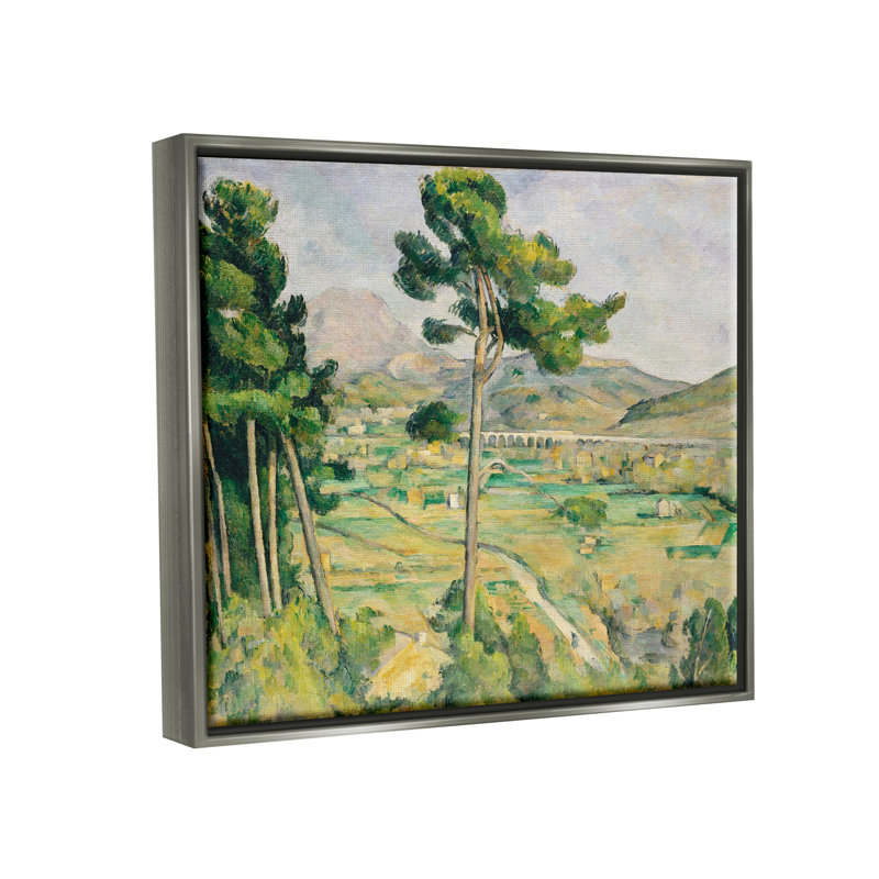 Art mural sur toile de paysage champêtre, L 17 po x H 21 po, Cadre flottant gris lustré