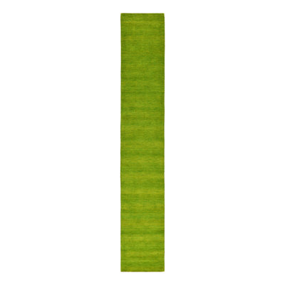 Tapis vert clair en laine noué à la main Taul