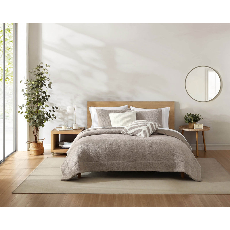 Snug Sham Set, Standard, Taupe