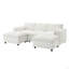 Canapé modulaire 86,5 po en chenille modulaire avec poches de rangement, ensemble de canapé en U à 5 places avec coussins, combinaison libre, canapé nuage moderne avec 2 repose-pieds mobiles pour le salon, appartement-126913250