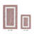 Broshous Premium 100% Cotton 2370 GSM 2-Piece Bath Rug Set, Ultra Plush Tufted Bathroom Mats, Super Absorbent OEKO-TEX® Certified, Reversible, Machine Washable, Spa-Like Comfort, PInk/White-542315538-601390767