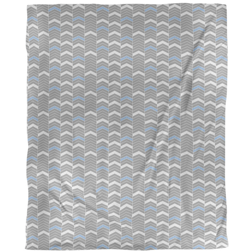 Housse de couette simple Rhonda, Housse de couette pour très grand lit, Microfibre, Bleu