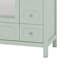 36" Bathroom Vanity With Sink: Modern Cabinet With Glass Doors & 4 Drawers