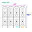 Metal garden trellis set for climbing plants-114504779
