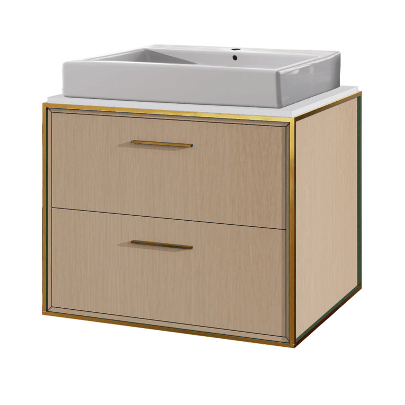 Aquaplane 22'' L Bathroom Sink, Single Hole
