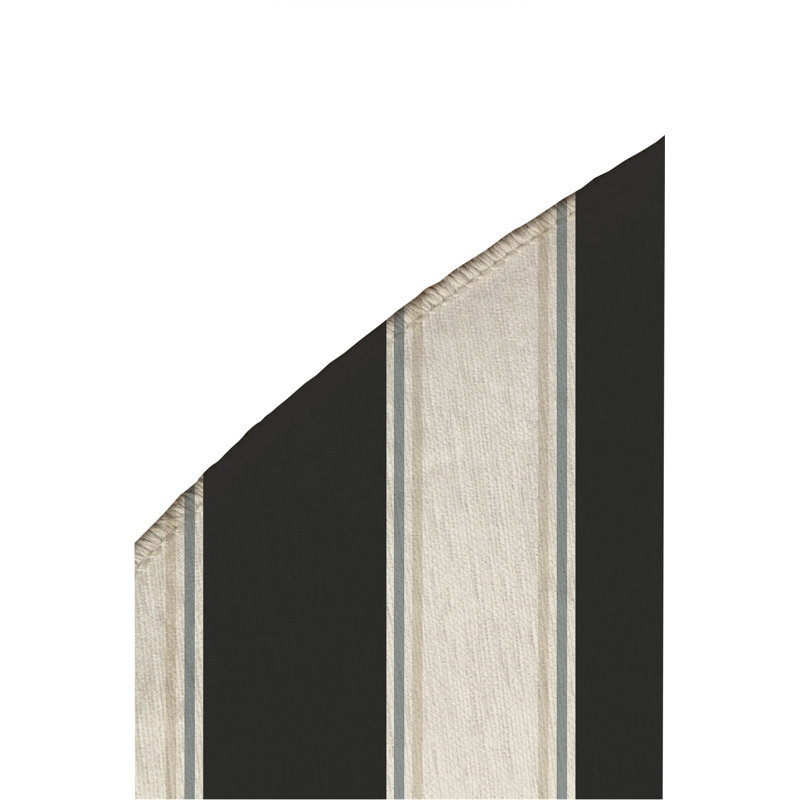 Tapis d'extérieur à rayures Cabana, Rond 5 pi