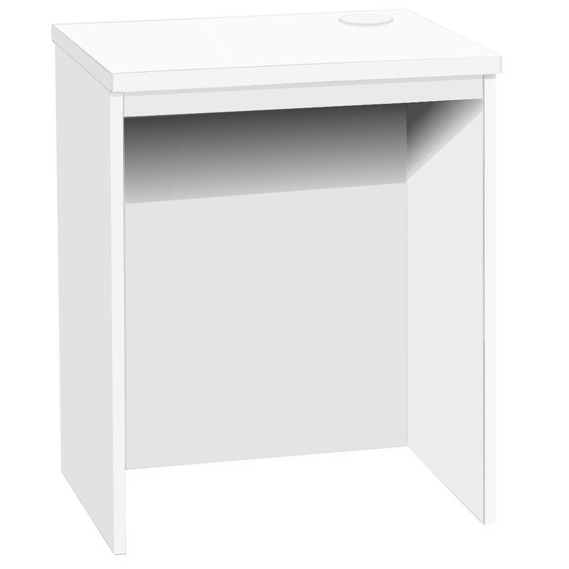 Moran Solid Wood Base Writing Desk, White