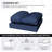 Adwin Blue Water-Resistant Outdoor Olefin Cushion, 6" Thick with Smiley Face Design  (Cushions Only)-67573674-67573678