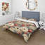 Ensemble de housse de couette Vintage White Boho Floral Garden Delights I - Floral-983277667
