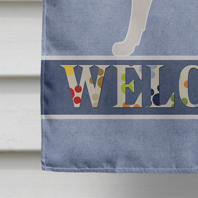 Polyester 2 côtés 40 x 28 po welcome drapeau maison, Aïdi / Berger de l'Atlas