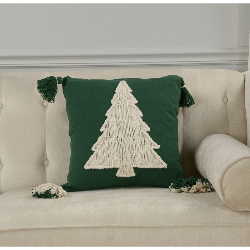 Cotton Holiday Pillow
