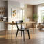Chaise en bois massif avec dossier ergonomique incurvé et fabrication en bois durable pour la salle à manger et la cuisine-130147846-130147852