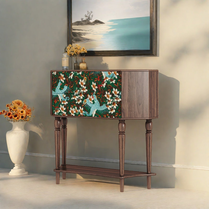 Buffet 33,5 po de style rétro, Brun