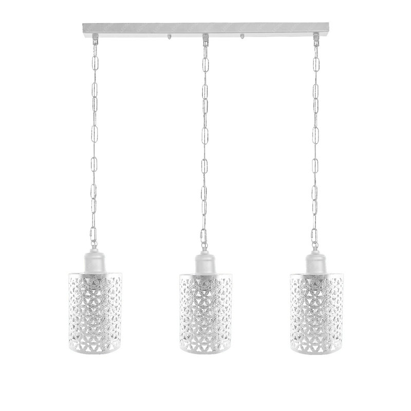 Nayla 3 - Light Kitchen Island Pendant, White, White, Yes