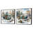 Camping Van Charm In Winter - Camping Travel Square Collage Set Of 2-1354647518-1354647512