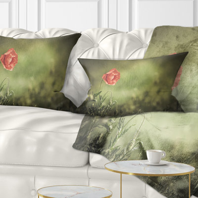 Coussin lombaire floral à fleur sauvage