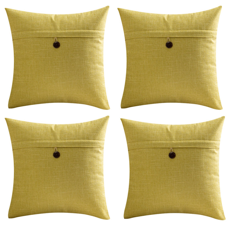  Coussin réversible, Jaune, 20"H x 20"W